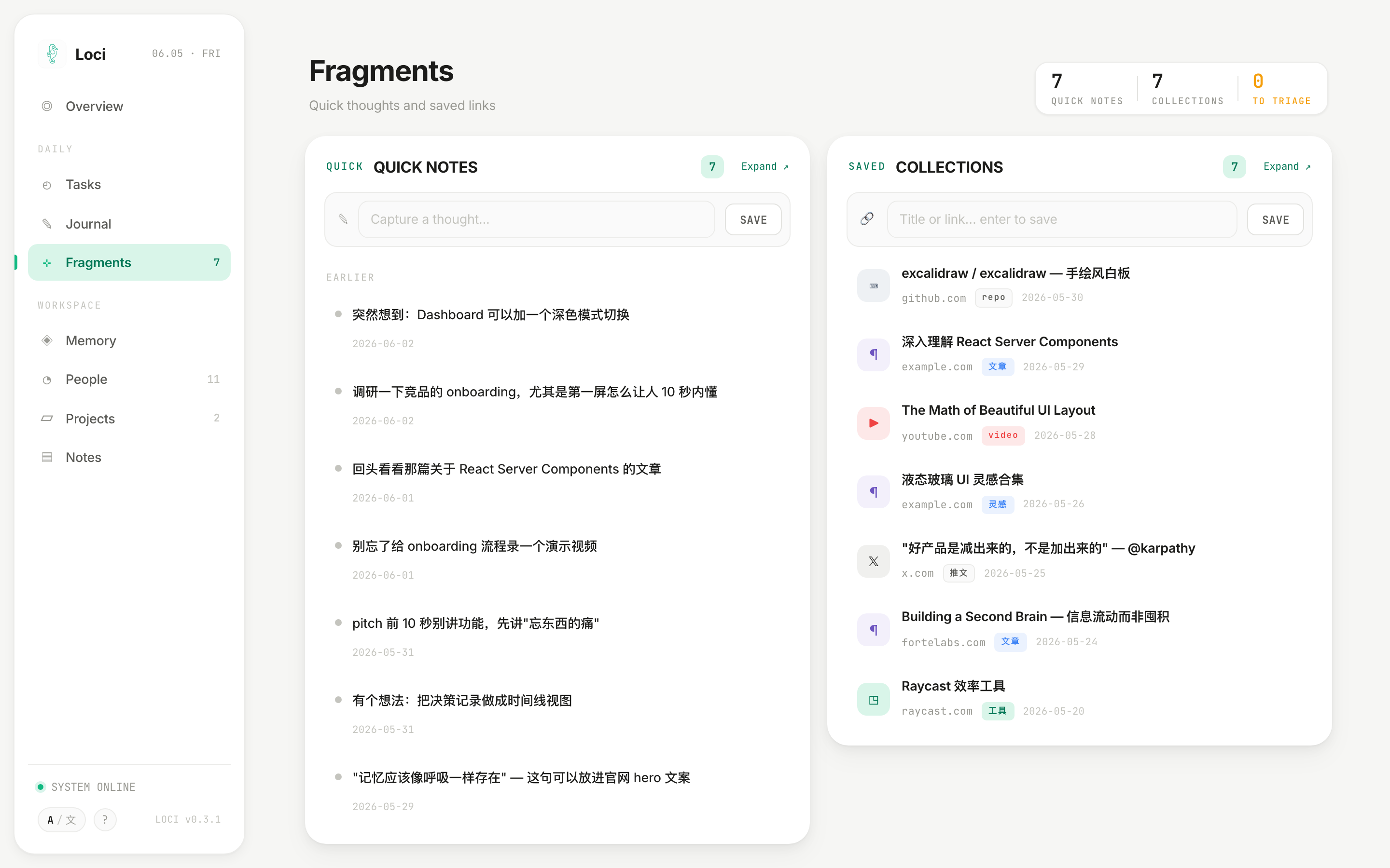 Fragments